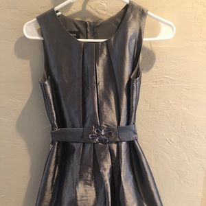 Silver/gray girls sz 14 dress